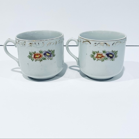 Vintage WWII Occupied Japan Mother & Father Mug Set - Picture 5 of 5